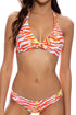 Luli Fama Love Me Wild Front Twist Halter Top